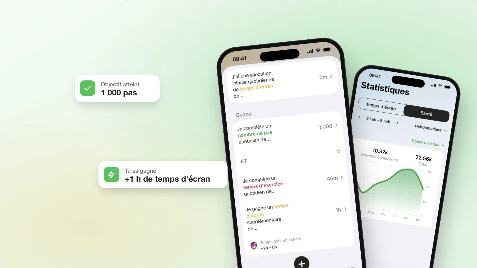 Fitlock sur iPhone : la règle « Gagner mon temps », avec les statistiques Santé derrière