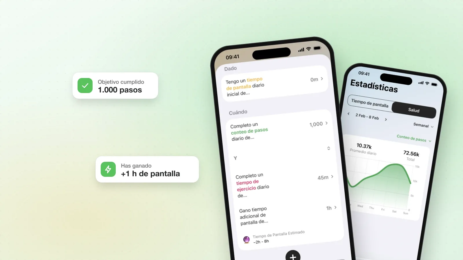 Fitlock en el iPhone: la regla «Ganar mi tiempo», con las estadísticas de Salud detrás